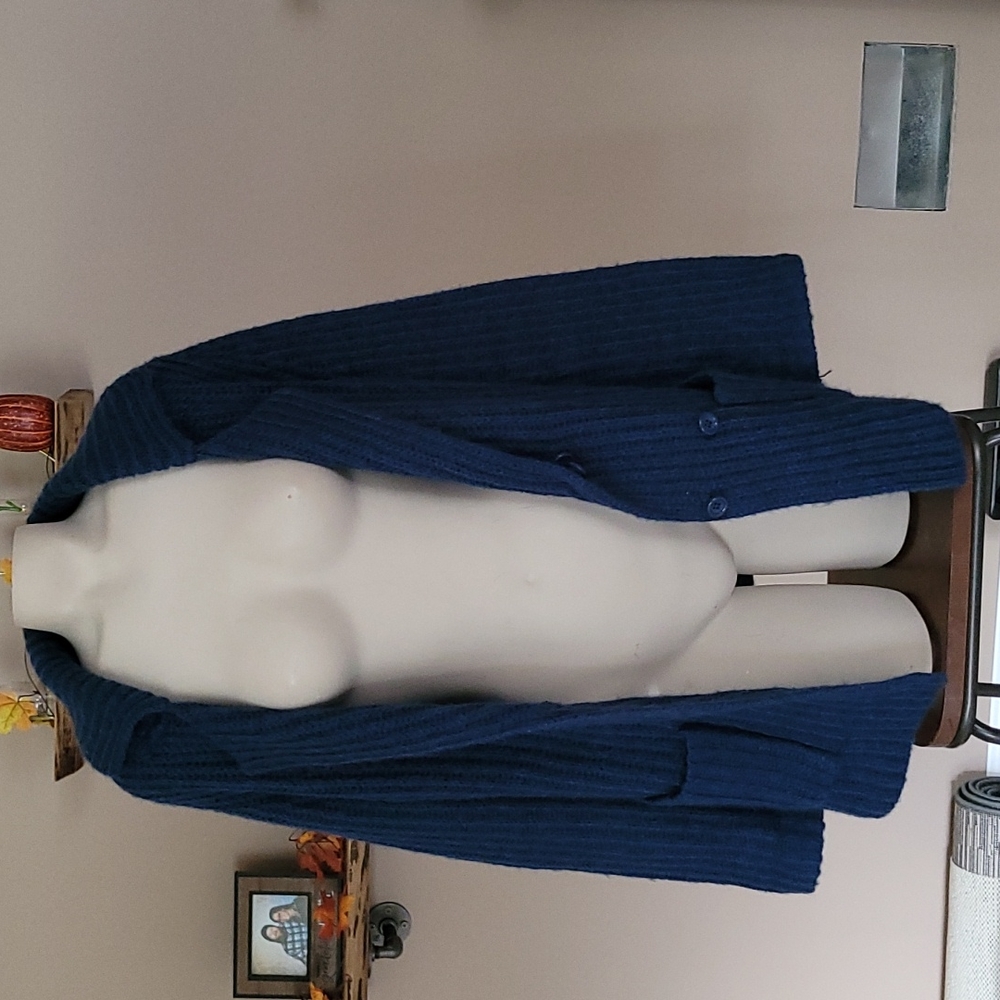 Vintage Blue Button Cardigan